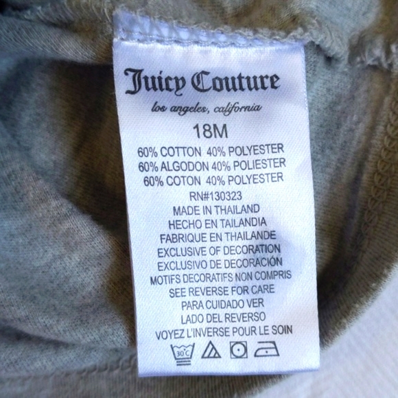 juicy couture cherry graphic flutter cap sleeve top 18 months - Picture 5 of 5